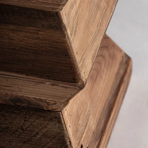 Tabouret Breive pin recyclé vieilli Vical Home — vue 3