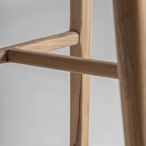 Tabouret Caen teck et fibre naturelle 108 cm Vical Home — vue 7