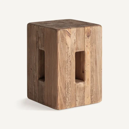Tabouret Celis pin recyclé Vical Home — vue 2