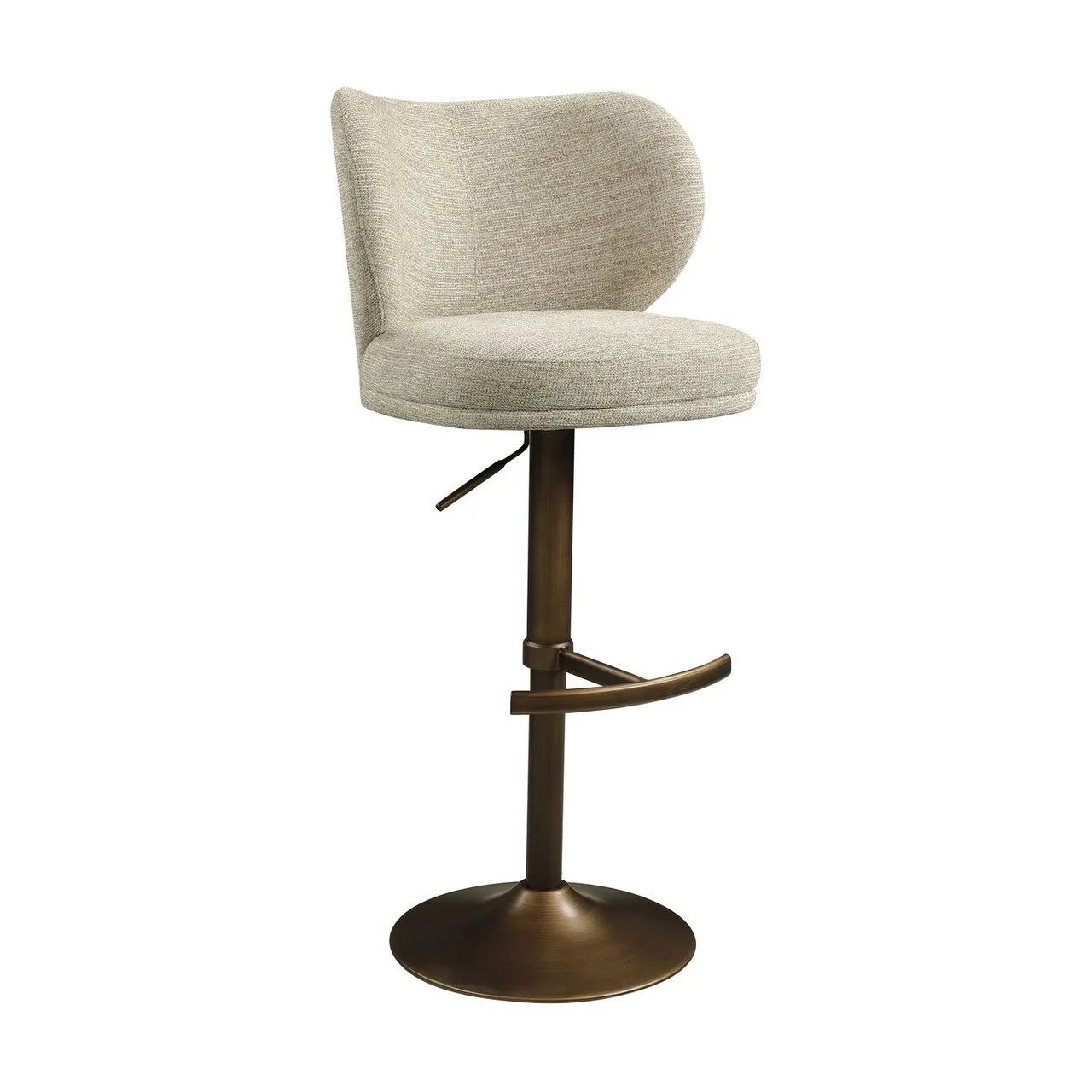 Tabouret de bar pivotant Amely natural softweave Richmond Interiors