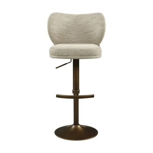 Tabouret de bar pivotant Amely natural softweave Richmond Interiors — vue 3