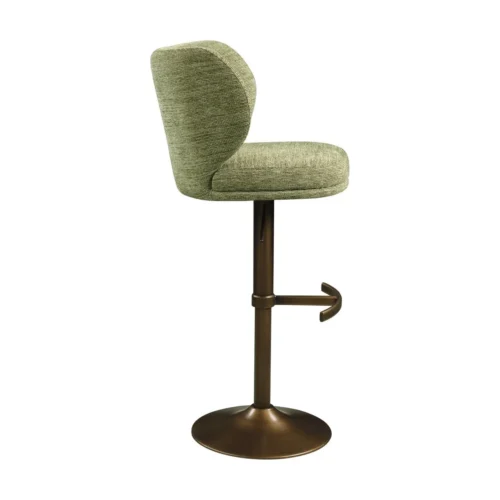 Tabouret de bar pivotant Amely pistache softweave Richmond Interiors — vue 5