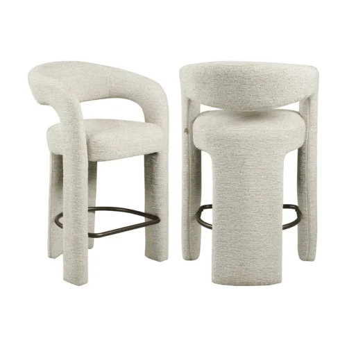 Tabouret de comptoir Soho natural linear Richmond Interiors — vue 2
