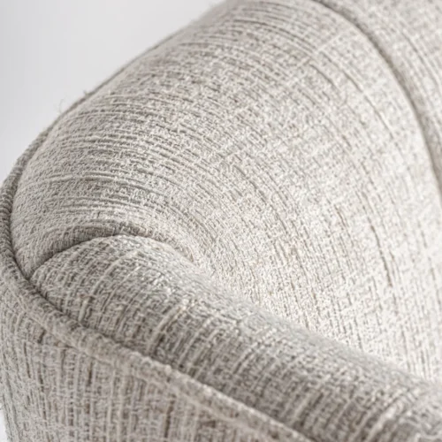 Tabouret Douze hévéa et tissu beige Vical Home — vue 6