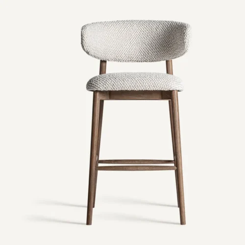 Tabouret Erlec frêne marron et beige H. 105 cm Vical Home — vue 2