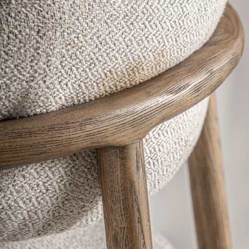 Tabouret Erlec frêne marron et beige H. 95 cm Vical Home — vue 7