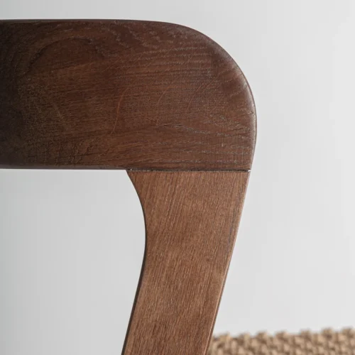 Tabouret Flaeh chêne et fibre naturelle lot de 2 Vical Home — vue 9