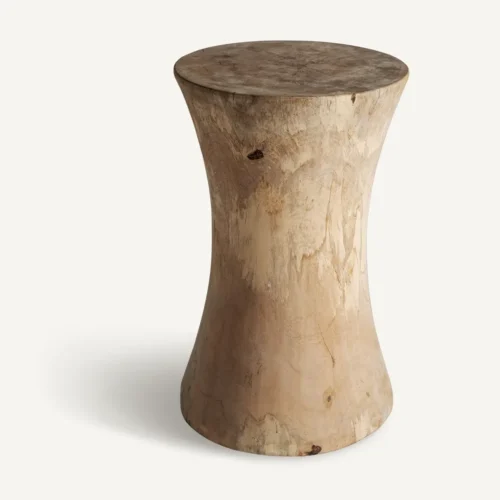 Tabouret Guelma bois de suar naturel Vical Home — vue 2