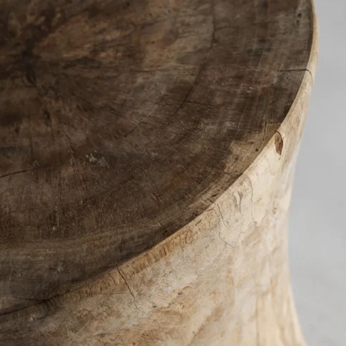Tabouret Guelma bois de suar naturel Vical Home — vue 3