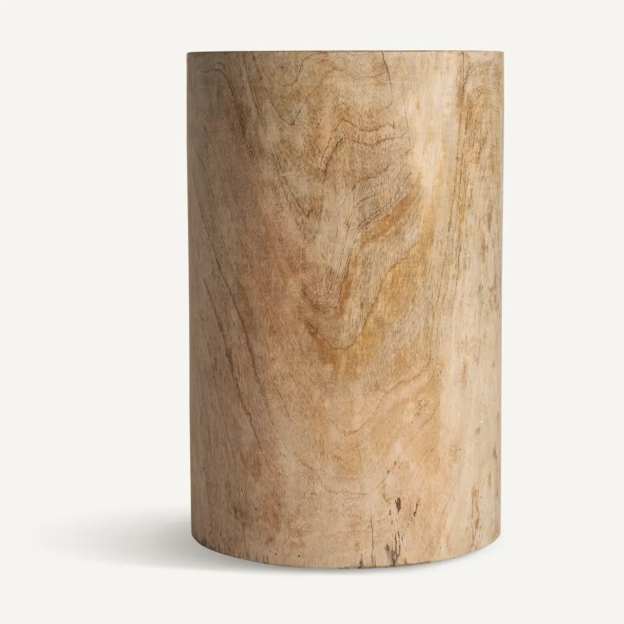 Tabouret Guelma cylindrique bois de suar H. 50 cm Vical Home