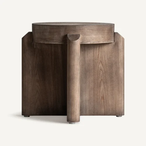 Tabouret Jacquard orme marron Vical Home