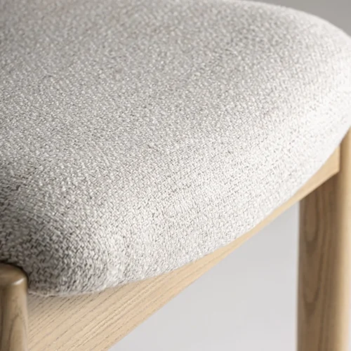 Tabouret Namur frêne et beige Vical Home — vue 6