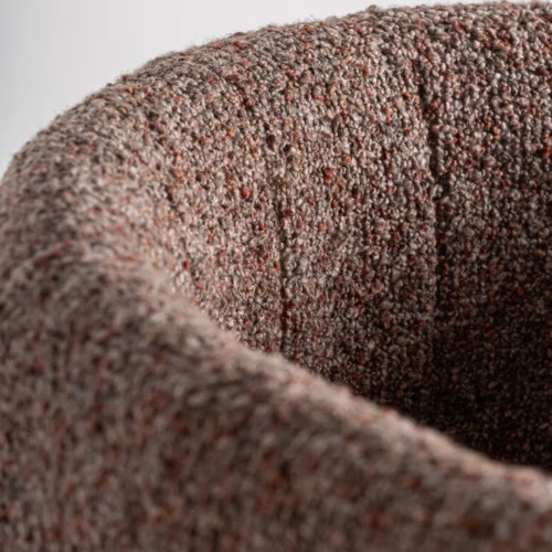 Tabouret Sernier marron chêne et fer doré Vical Home — vue 6