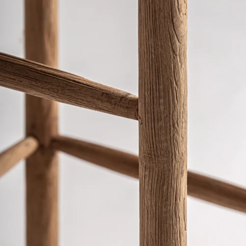 Tabouret Voghera teck et fibre naturelle Vical Home — vue 6