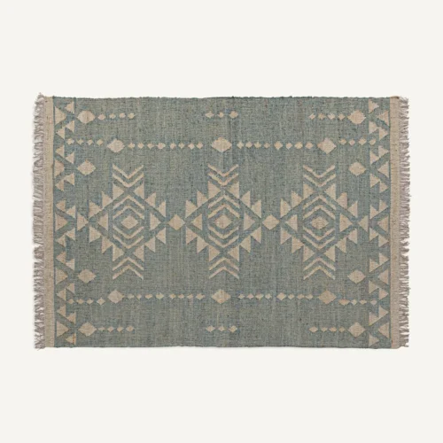 Tapis Kozakura jute bleu 300 x 200 Vical Home