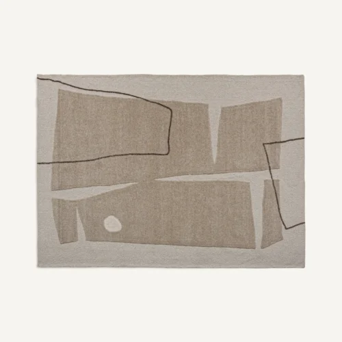 Tapis Sisuka laine blanc cassé 340 x 240 Vical Home