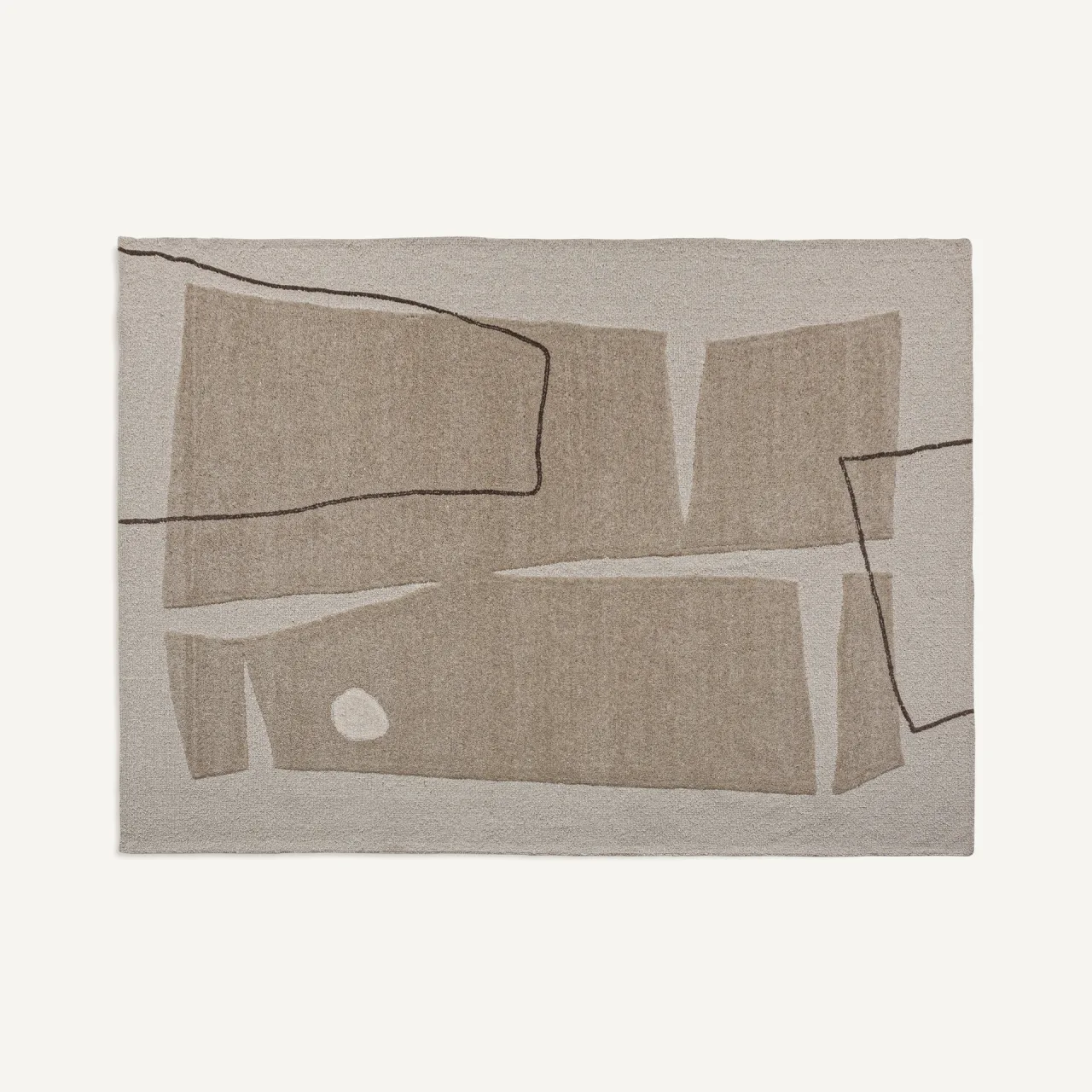 Tapis Sisuka laine blanc cassé 340 x 240 Vical Home