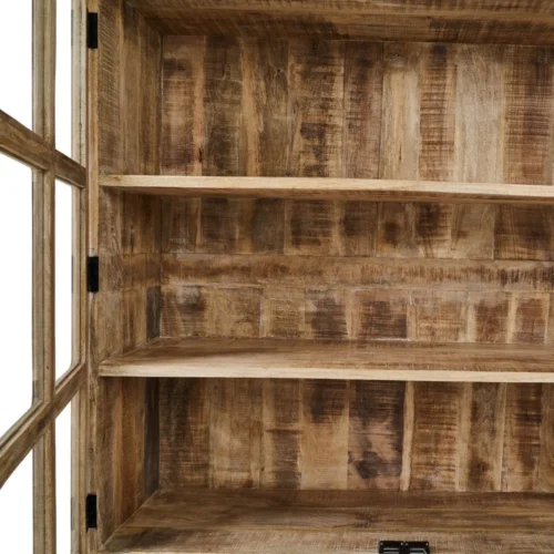 Vitrine blanc patiné bois de manguier Ixia 120 cm — vue 6