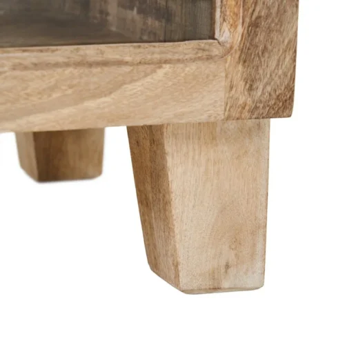 Vitrine blanc patiné bois de manguier Ixia 120 cm — vue 8