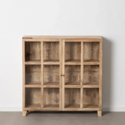 Vitrine blanc patiné bois de manguier Ixia 120 cm — vue 9