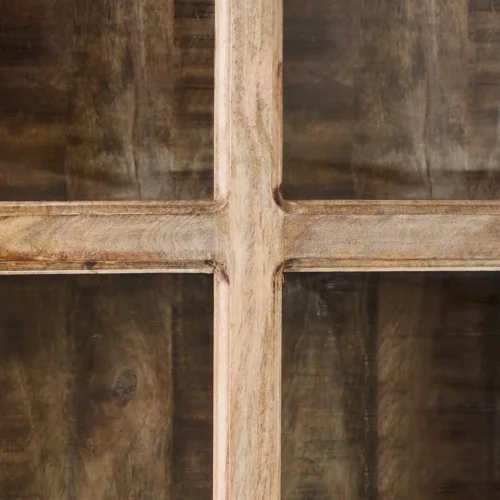 Vitrine blanc patiné bois de manguier Ixia 60 cm — vue 5