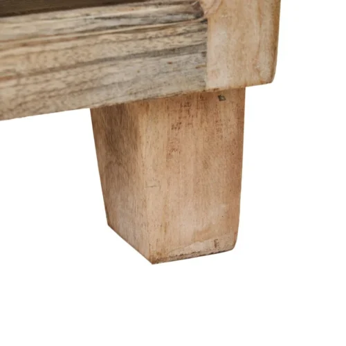 Vitrine blanc patiné bois de manguier Ixia 60 cm — vue 7