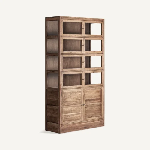 Vitrine Helmond bois recyclé marron Vical Home — vue 2