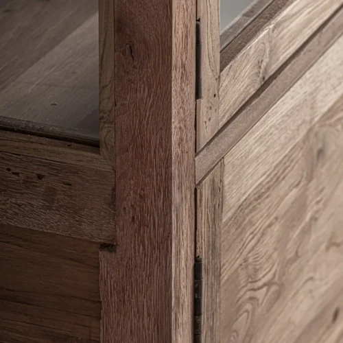 Vitrine Helmond bois recyclé marron Vical Home — vue 4