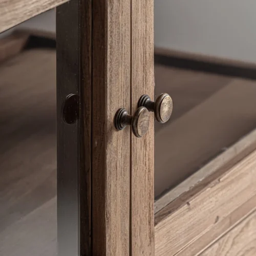 Vitrine Helmond bois recyclé marron Vical Home — vue 6