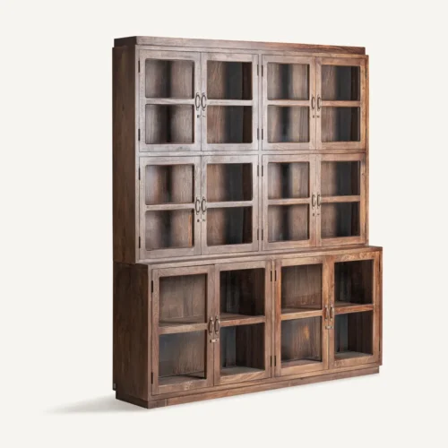 Vitrine Jekye manguier recyclé et verre Vical Home — vue 2