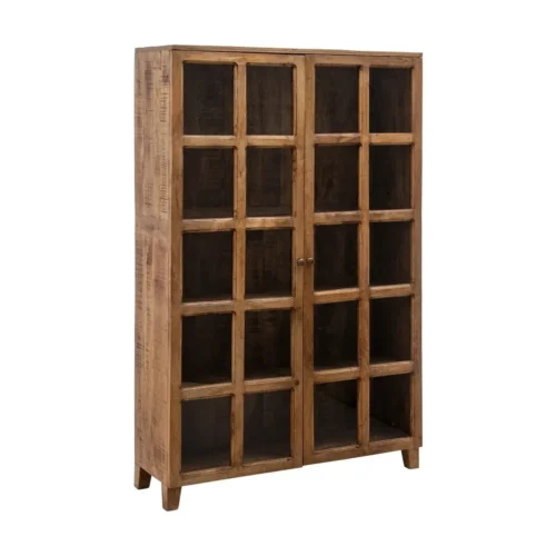 Vitrine naturelle bois de manguier Ixia 115 cm — vue 2