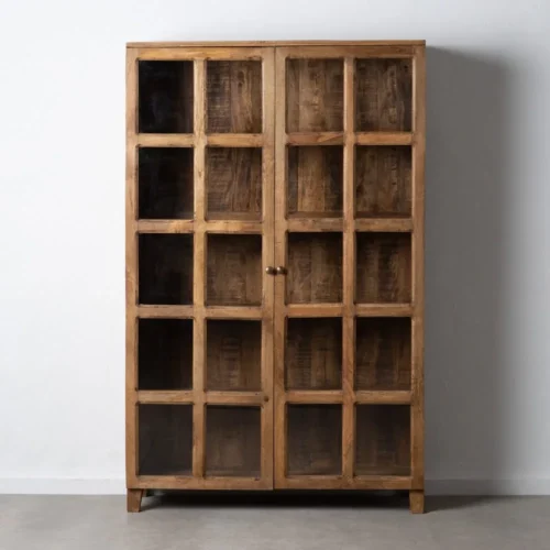 Vitrine naturelle bois de manguier Ixia 115 cm — vue 3
