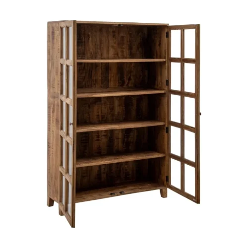 Vitrine naturelle bois de manguier Ixia 115 cm — vue 4