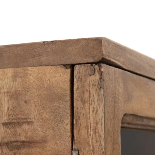 Vitrine naturelle bois de manguier Ixia 115 cm — vue 5