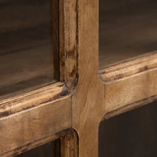 Vitrine naturelle bois de manguier Ixia 115 cm — vue 9