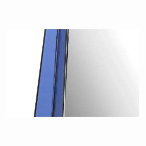 Miroir mural octogonal cerné de verre bleu Demeter Ethan Chloé 120 x 80 cm