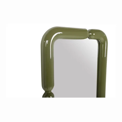 Miroir sur pied laqué vert olive angles arrondis Ethan Chloé 60 x 160 cm