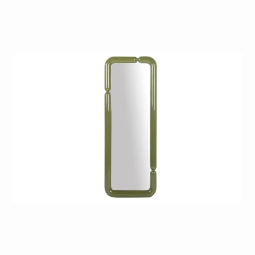 Miroirs Ethan Chloé Miroir sur pied laqué vert olive angles arrondis Ethan Chloé 60 x 160 cm