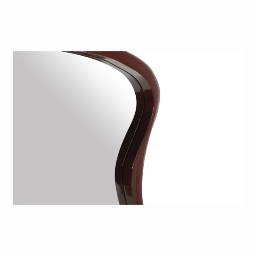 Miroir mural laqué bordeaux silhouette ondulée Ethan Chloé 60 x 90 cm