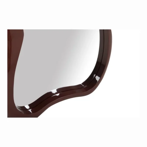 Miroir mural laqué bordeaux silhouette ondulée Ethan Chloé 60 x 90 cm