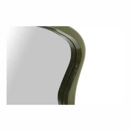 Miroir mural laqué vert olive silhouette ondulée Ethan Chloé 60 x 90 cm