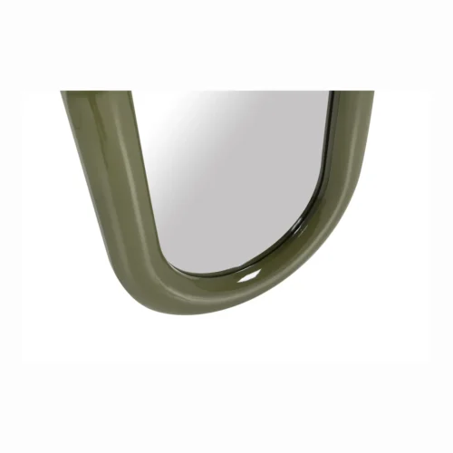 Miroir mural laqué vert olive ovale allongé Ethan Chloé 60 x 140 cm