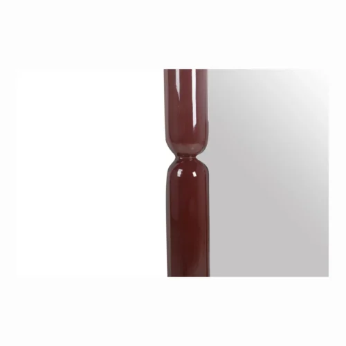 Miroir mural laqué bordeaux ovale allongé Ethan Chloé 60 x 140 cm