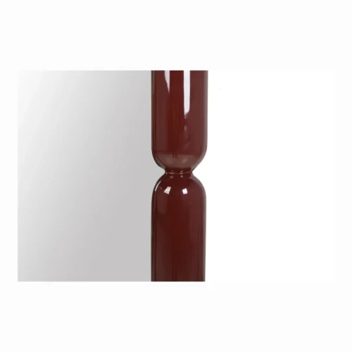Miroir mural laqué bordeaux ovale allongé Ethan Chloé 60 x 140 cm