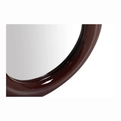 Miroir mural laqué bordeaux ovale à anse Ethan Chloé 60 x 90 cm
