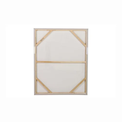 Tableau abstrait peint main beige et blanc cassé Ethan Chloé 80 x 100 cm