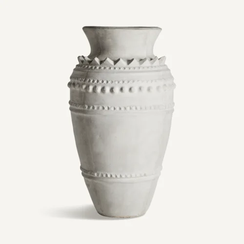 Amphore Beghea terre cuite blanc cassé Vical Home