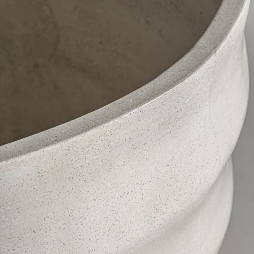 Amphore Vasto terrazzo blanc Vical Home — vue 3