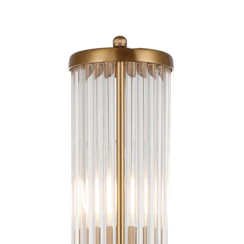 Applique double tube de verre cannelé à bague dorée Ethan Chloé 46 cm — vue 5