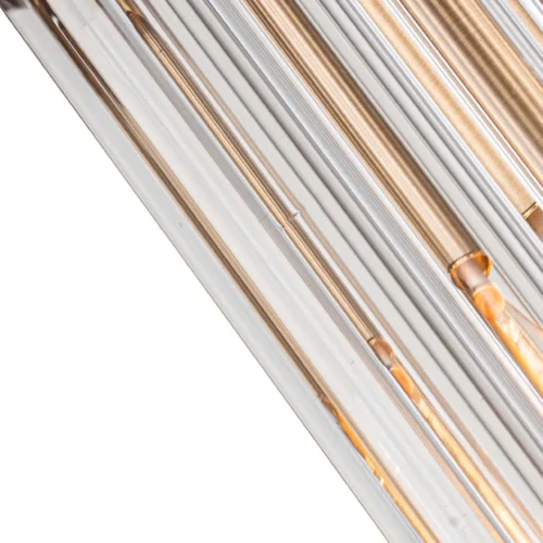 Applique murale cylindre de baguettes de verre bagues dorées Ethan Chloé 39 cm — vue 6